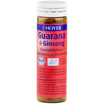 HOYER Guarana & Ginseng Kautabletten