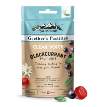 GRETHERS SWISSHERBS Clear Voice blackcurrant